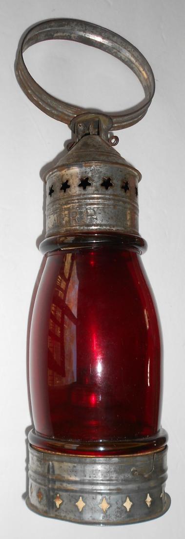 Concord Railroad Fixed Globe Lantern Red Globe (1 of 8)