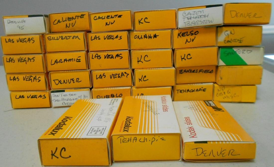 Boxed Train Color Slides West (1000+) (1 of 2)