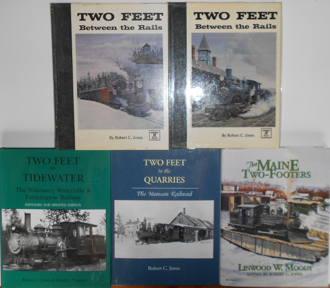 5 Maine Narrow Gauge Books by R. C. Jones (1 of 3)