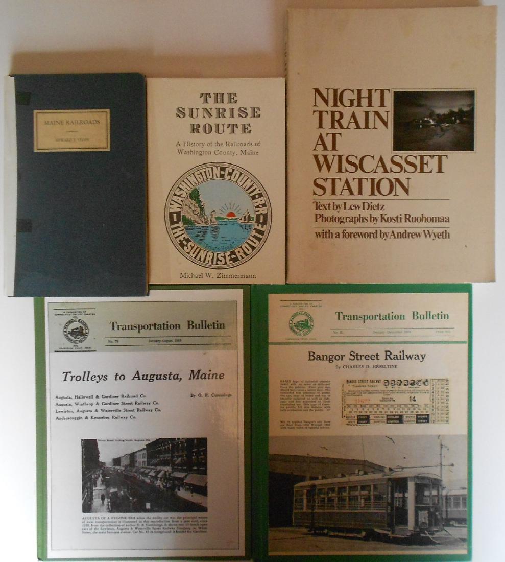 5 Maine Railroad Books (1 of 3)