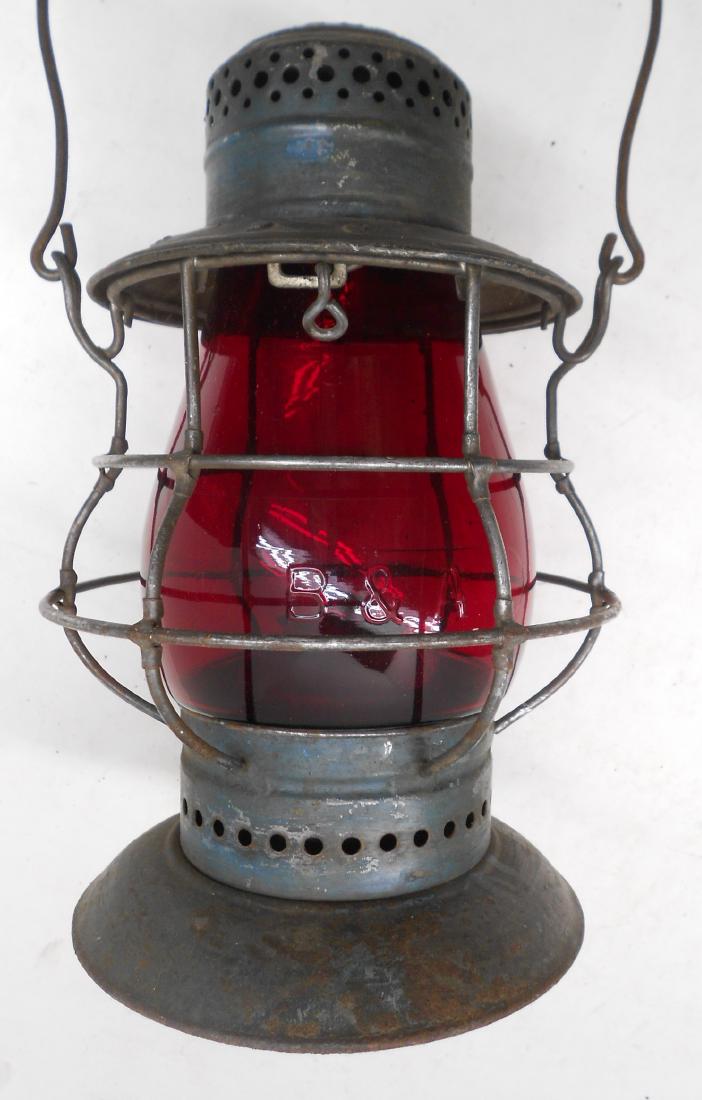 Boston & Albany Bellbottom Lantern Red Cast Globe (1 of 5)