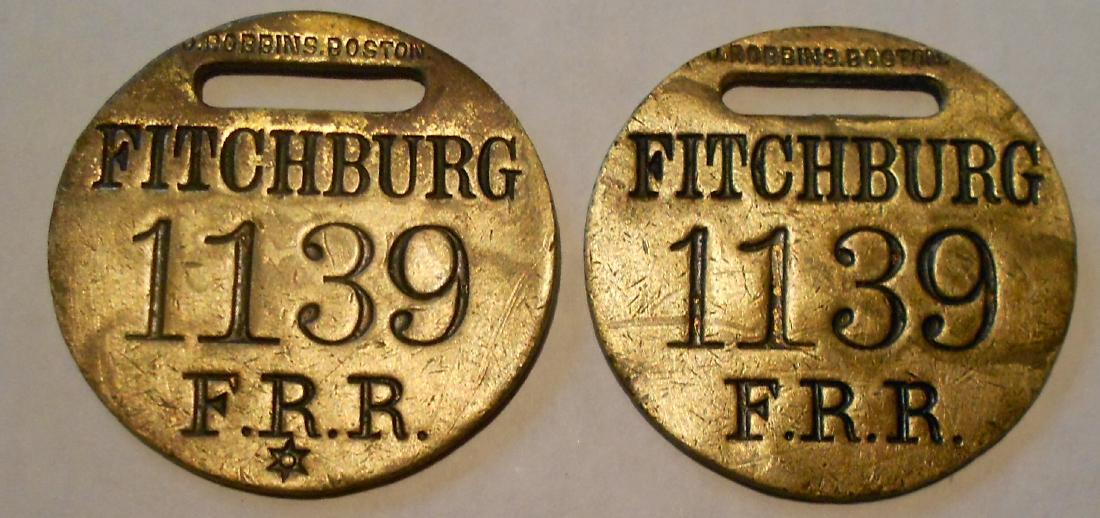 Fitchburg Railroad Baggage Tag Set "Fitchburg" (1 of 3)