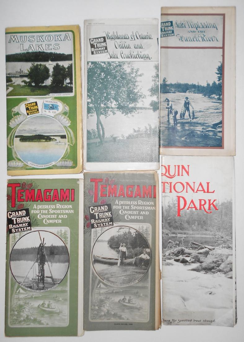 6 Grand Trunk Railway Hunting & Fishing Guides (1 of 1)