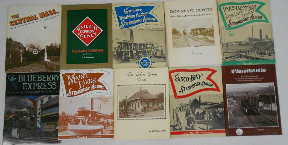 10 softcover Railroad Books (1 of 3)
