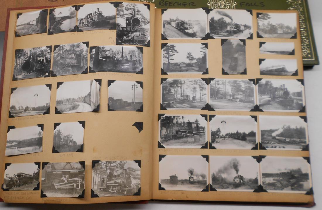 Scrapbooks - 4 NG, BAR, MEC, CP in Maine: 4 scrapbooks from the Alan Thomas collection. (1) Narrow gauge has 165 pics (2) Bangor & Aroostook - mostly locomotive but some scenes too 50 pics (3) CP International (Maine) with 340 pictures - grea