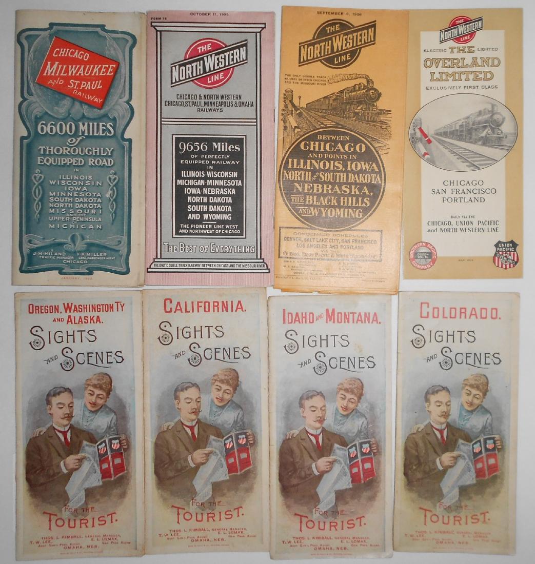 8 Western Timetables & Travel Folders (1 of 2)