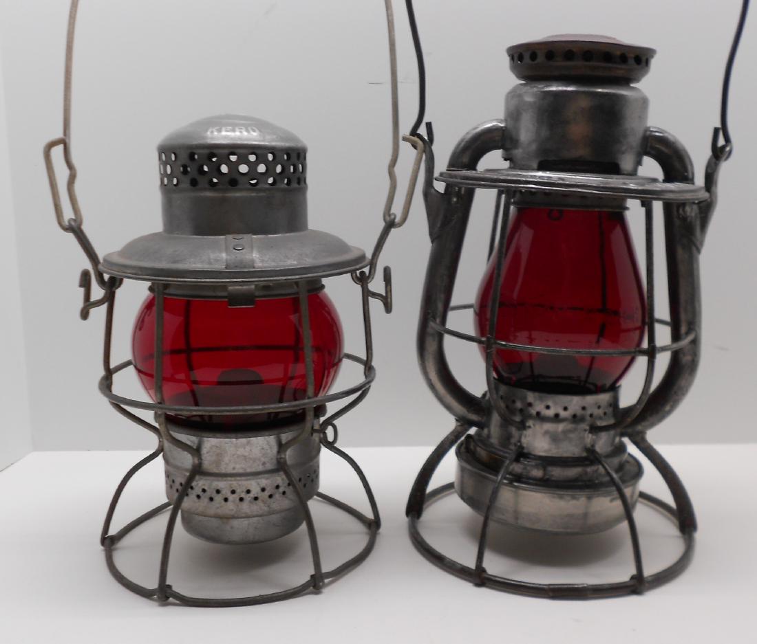 2 Short Globe Lanterns: Penn Central & NYC (1 of 6)