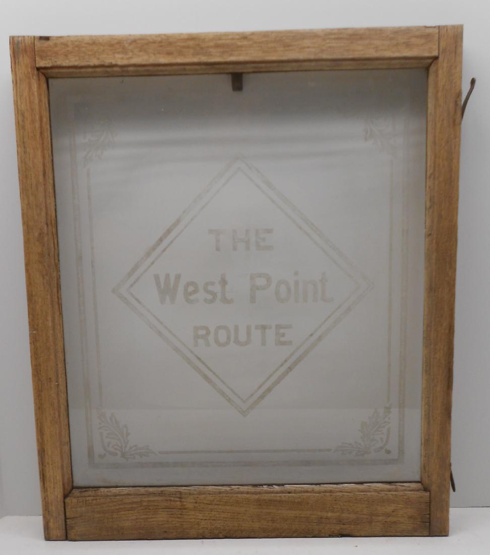 West Point Route Etched Car Window (1 of 3)