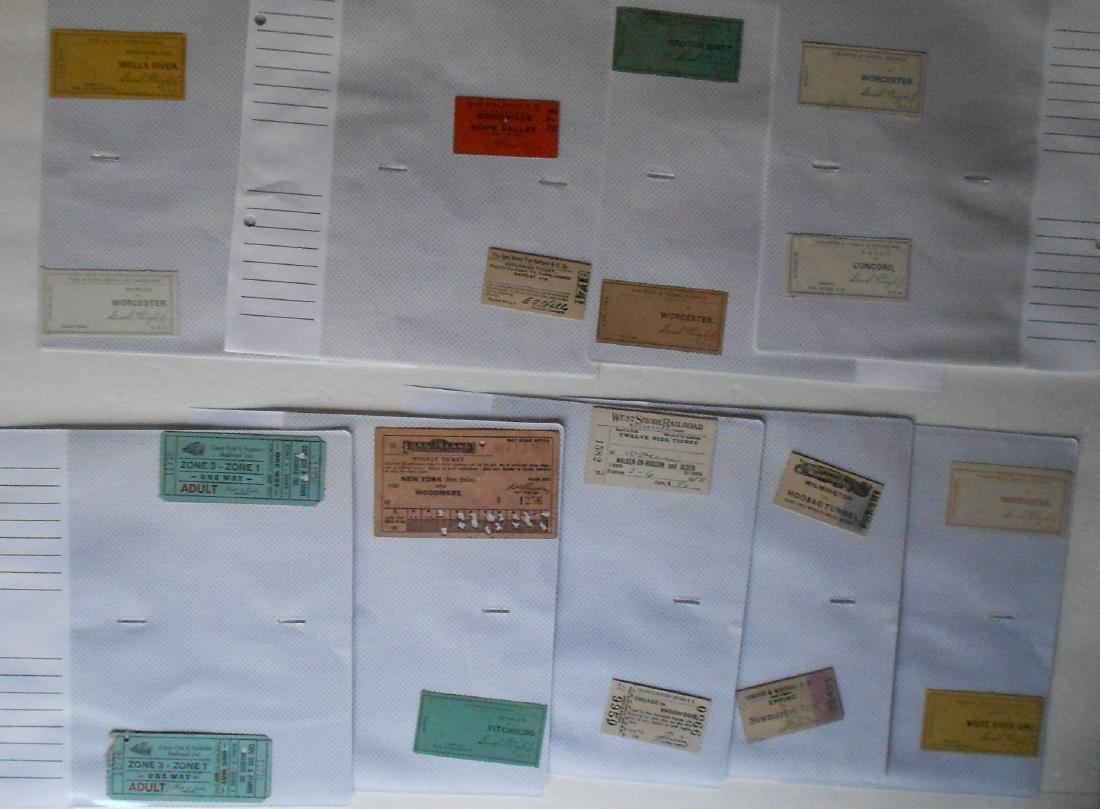 Notebook Railroad Tickets Stubs Etc. (1 of 4)