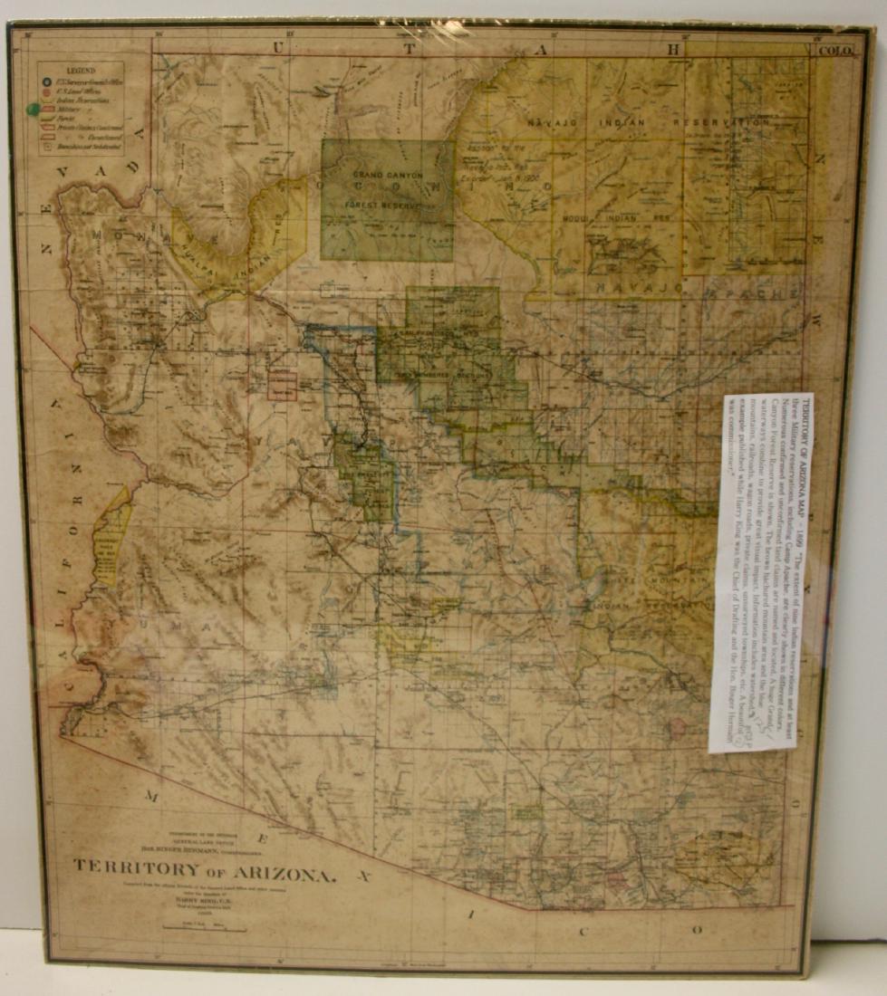 Map: Territory of Arizona, 1899 (1 of 4)