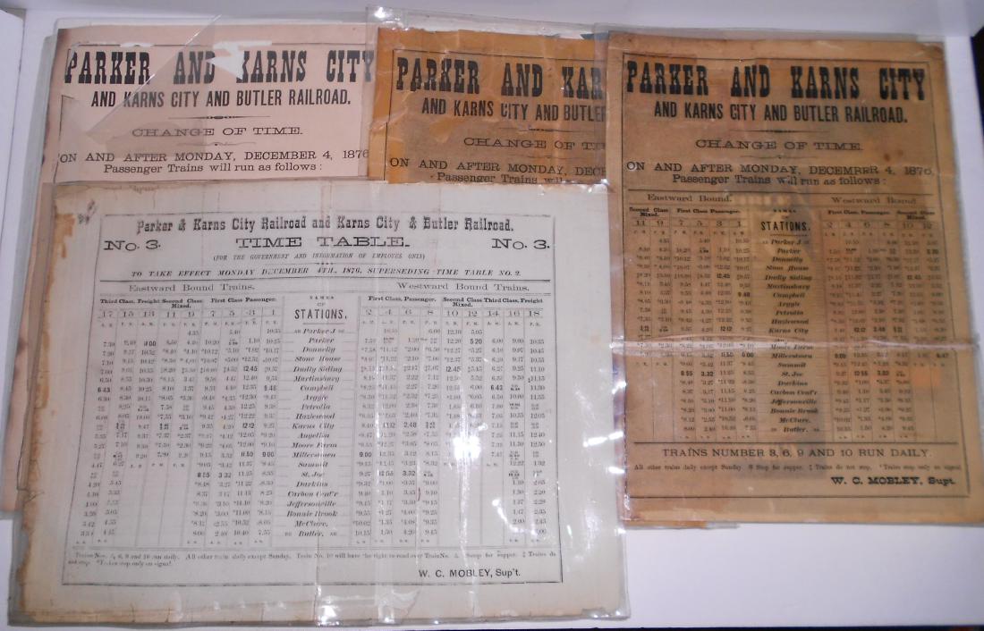 Parker & Karns City Timetables (4) Karns City & Butler (1 of 5)