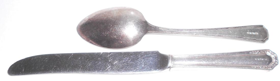 Wabash Railroad Dining Car Silver - 2 (1 of 3)