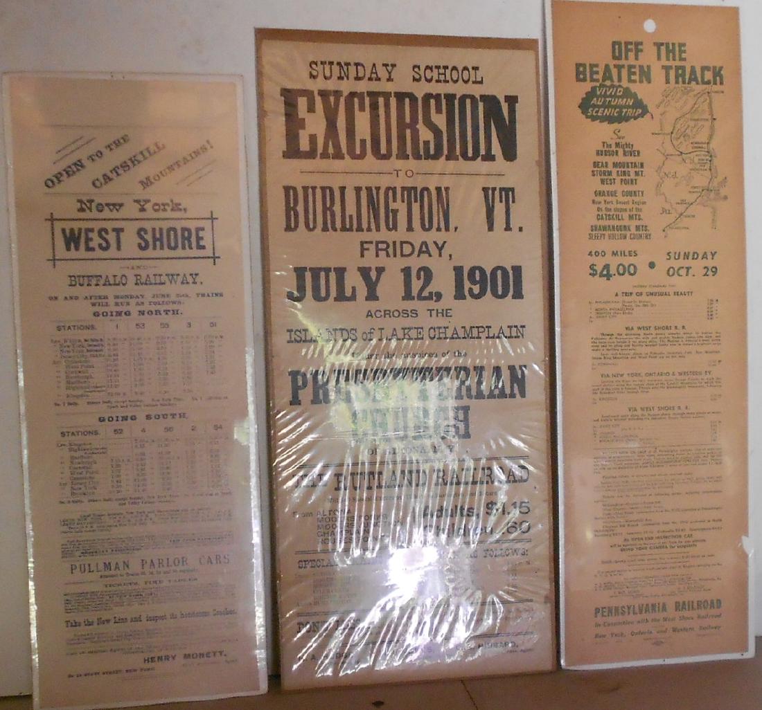 Railroad Broadside Notices: NYWS&B, Rut, PRR (1 of 4)