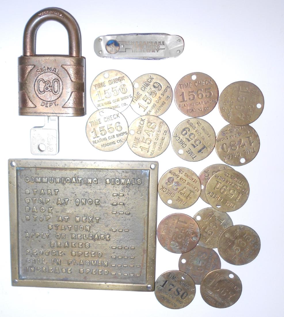 Chessie PW&B Reading Misc. Railroad Hardware (1 of 3)