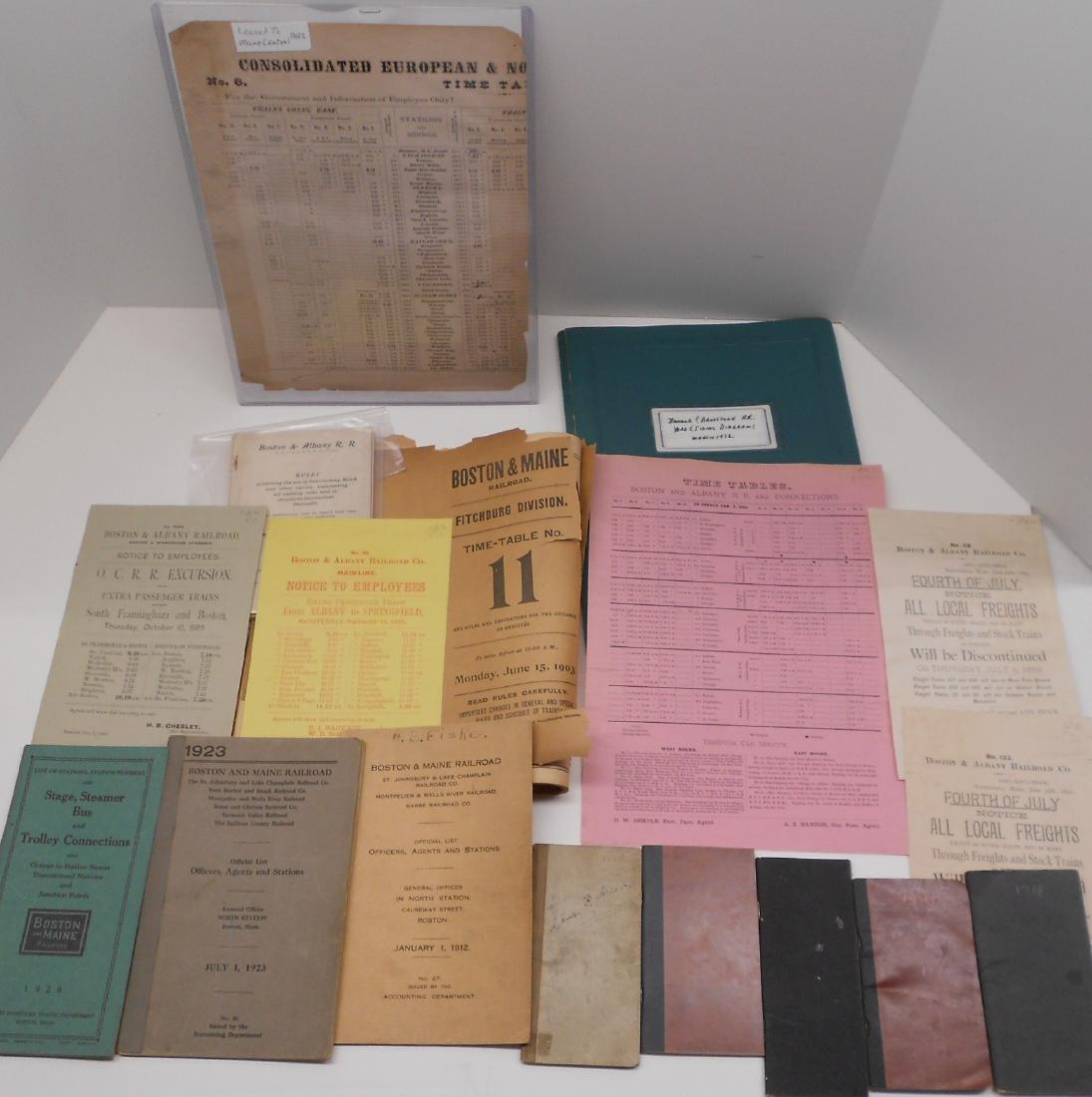 Railroad Employee Related Rules, Timetables (1 of 3)