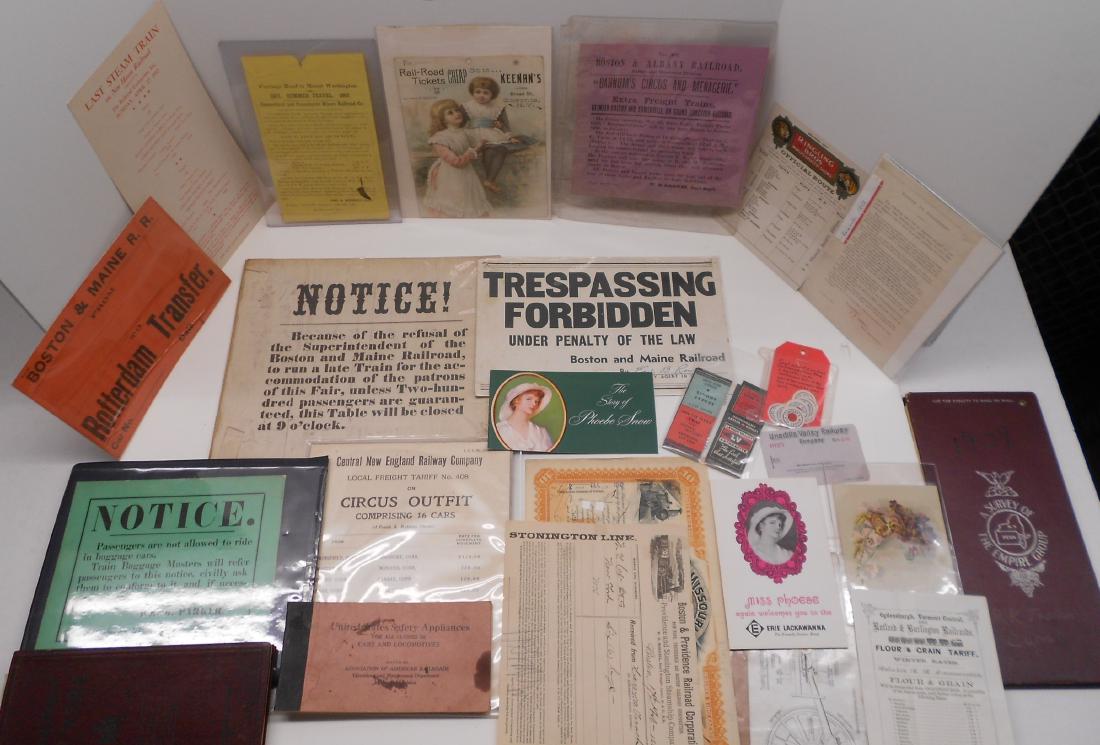 Railroad Notices & Timetables Mt Wash 1857 (1 of 5)