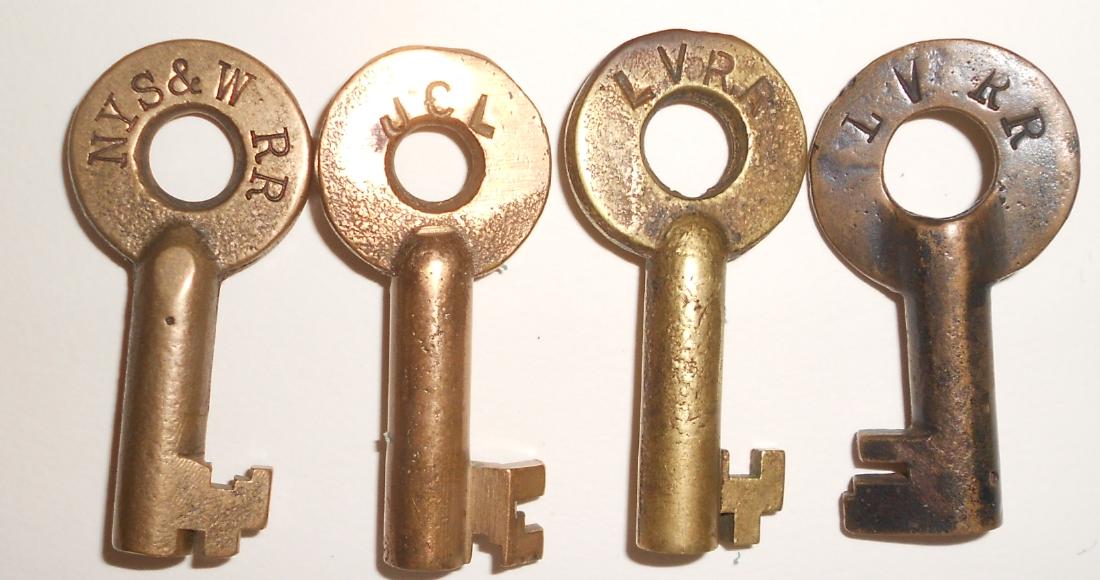 Switch Keys NYS&W, JCL, LV RR (1 of 2)