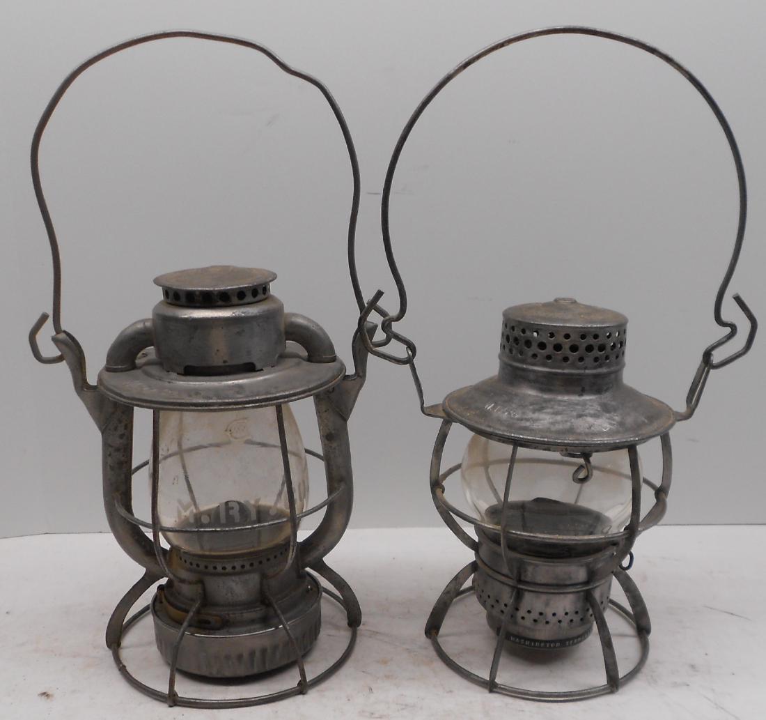 2 Railroad Lanterns: Monongahela, WT (1 of 5)