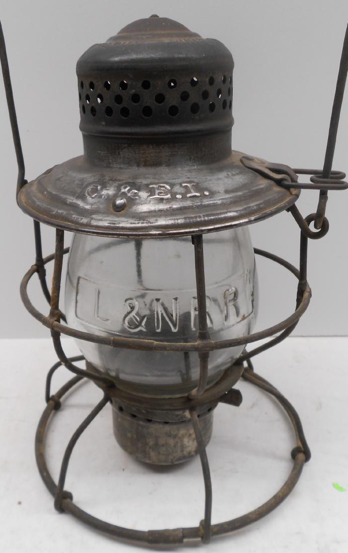 C&EI Railroad Handlan Lantern CC L&NRR Globe (1 of 5)