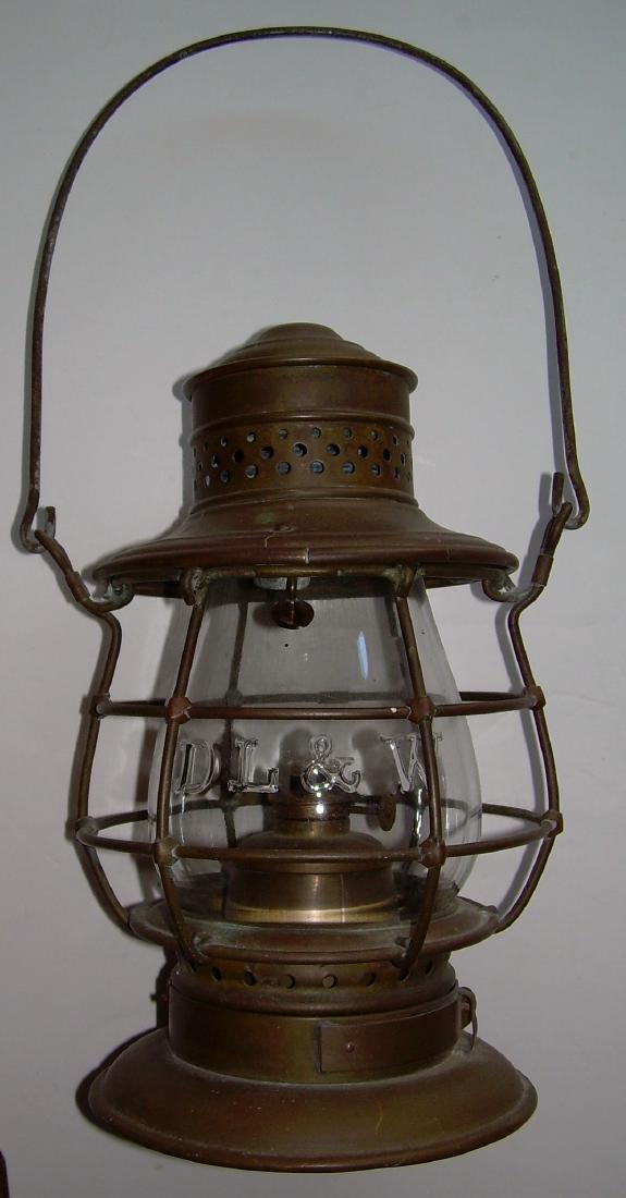 Porter & Sons Brass Lantern DL&W 6" Cast Globe (1 of 9)