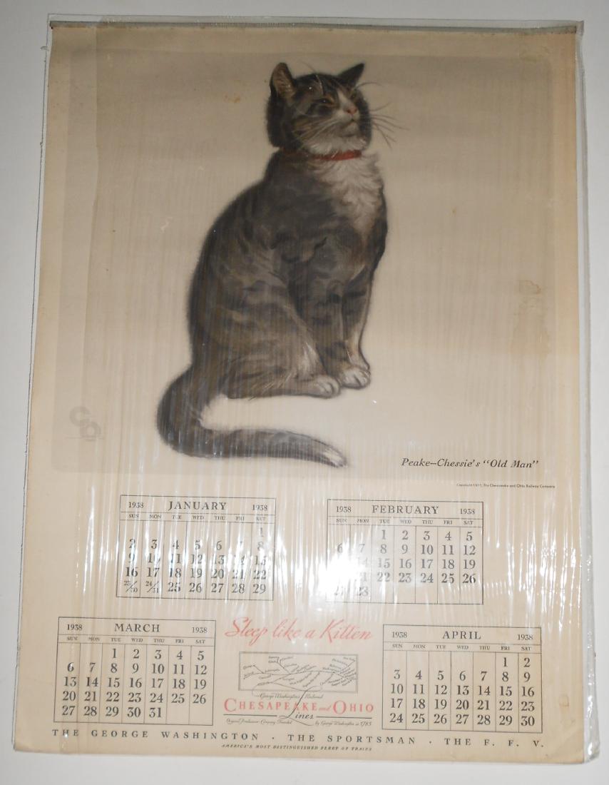 Chesapeake & Ohio Railway 1938 Calendar (1 of 3)