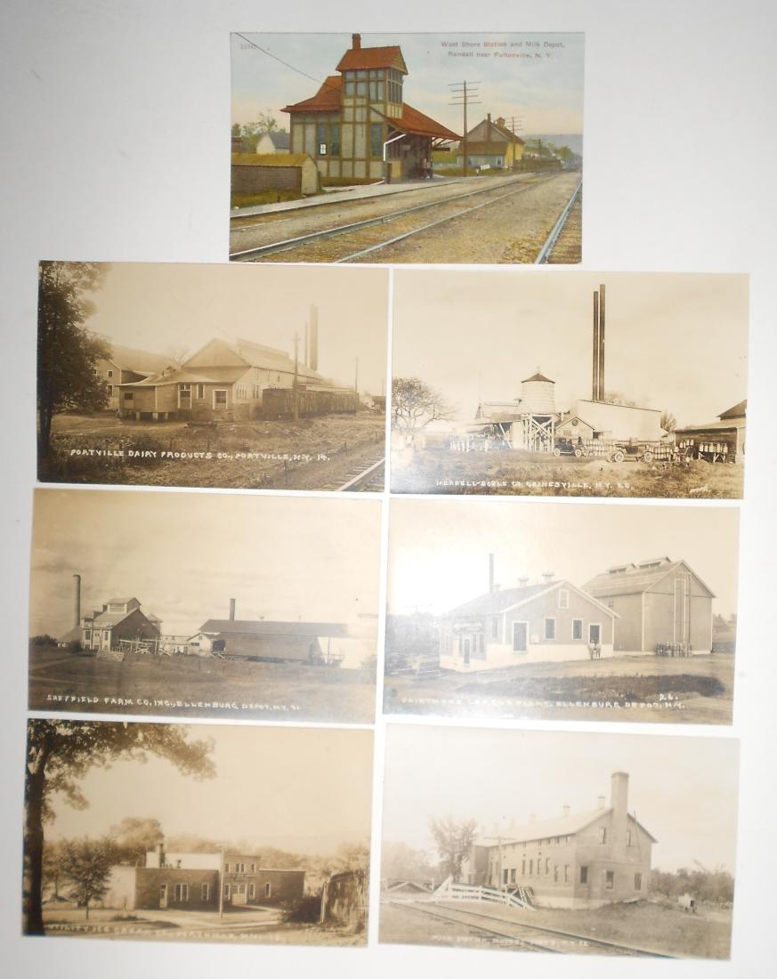 Railroad Milk Station Post Cards 6 RPPC (1 of 3)