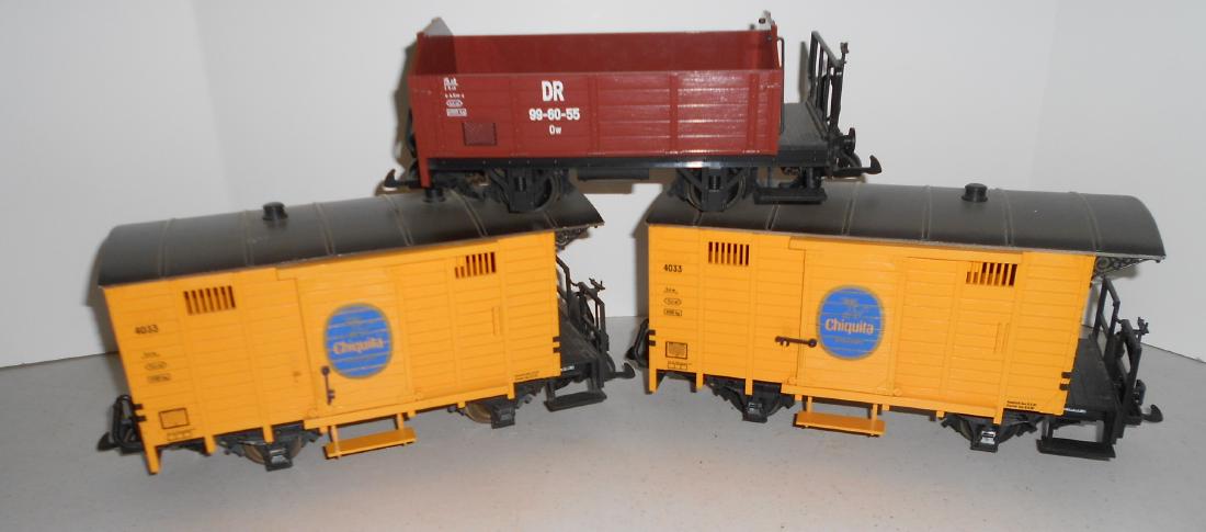 G Scale LGB 3 Loose Cars: Two 4033 & Gondola (1 of 4)