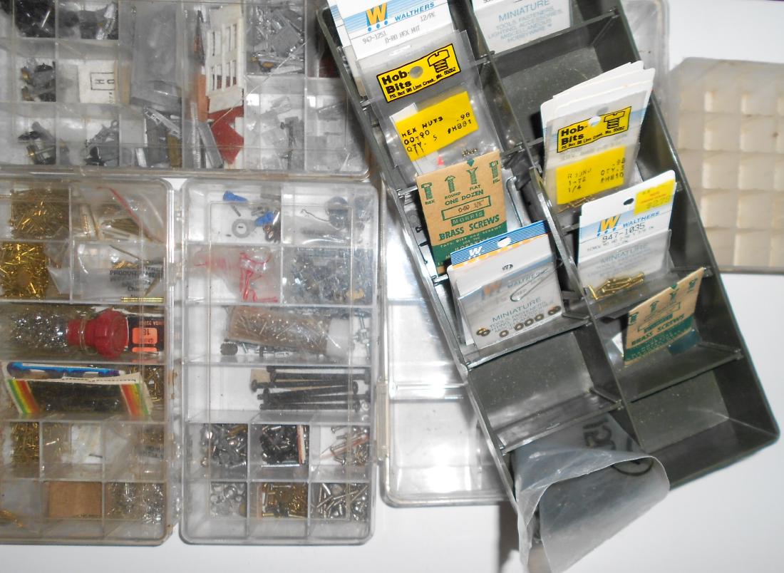 Plastic Containers with Screws and Parts (1 of 3)