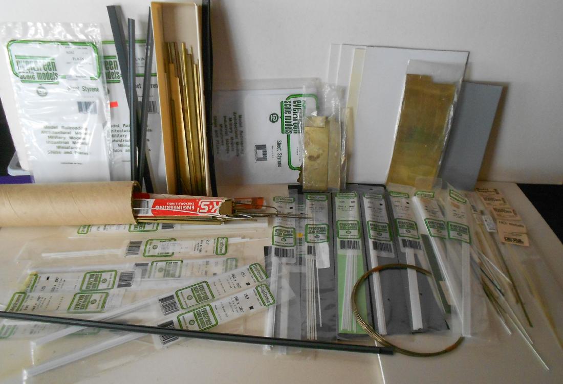 Scratch Building Supplies Styrene, Brass (1 of 4)