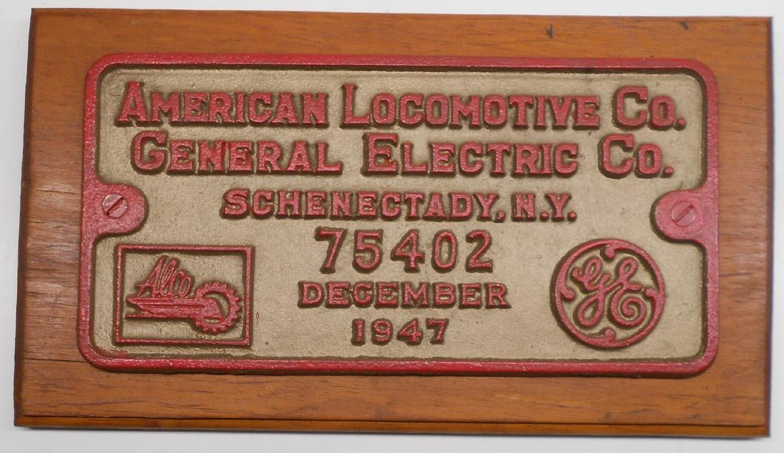 Alco Builder's Plate NH RS-2 #75402 (1 of 4)