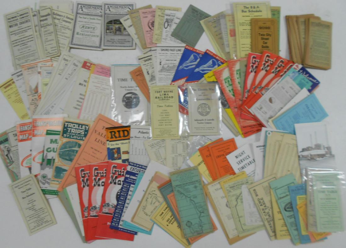 Bus Transit Trolley Timetables (150) (1 of 2)