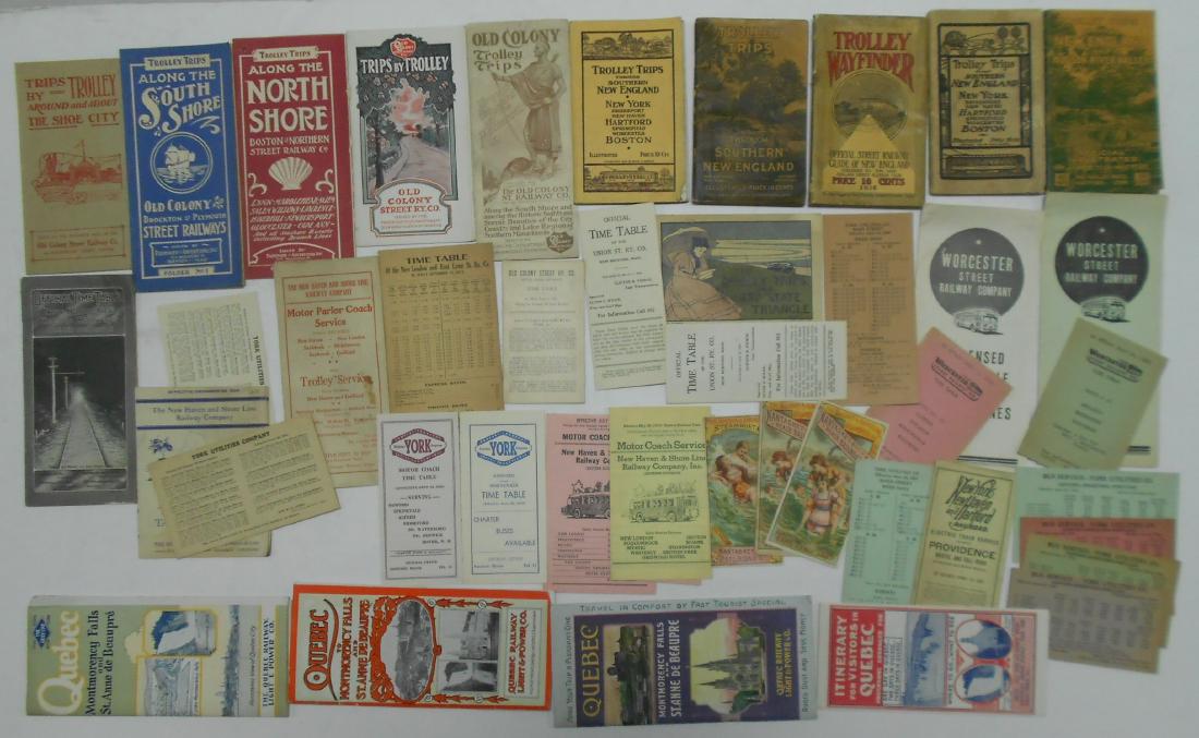 Trolley, Transit & Bus Timetables (60) (1 of 2)