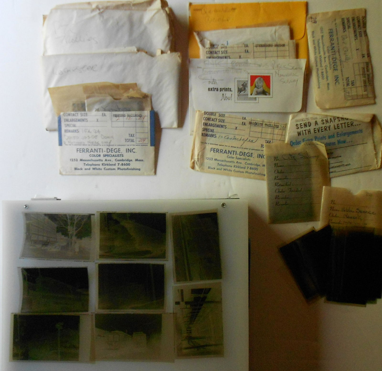 Alan Thomas Negatives Newark & NY City: From the Alan Thomas collection a group of medium format black & white negatives of transit and trolley companies from either Newark, NJ or New York City. Some very old lines are included. I think the