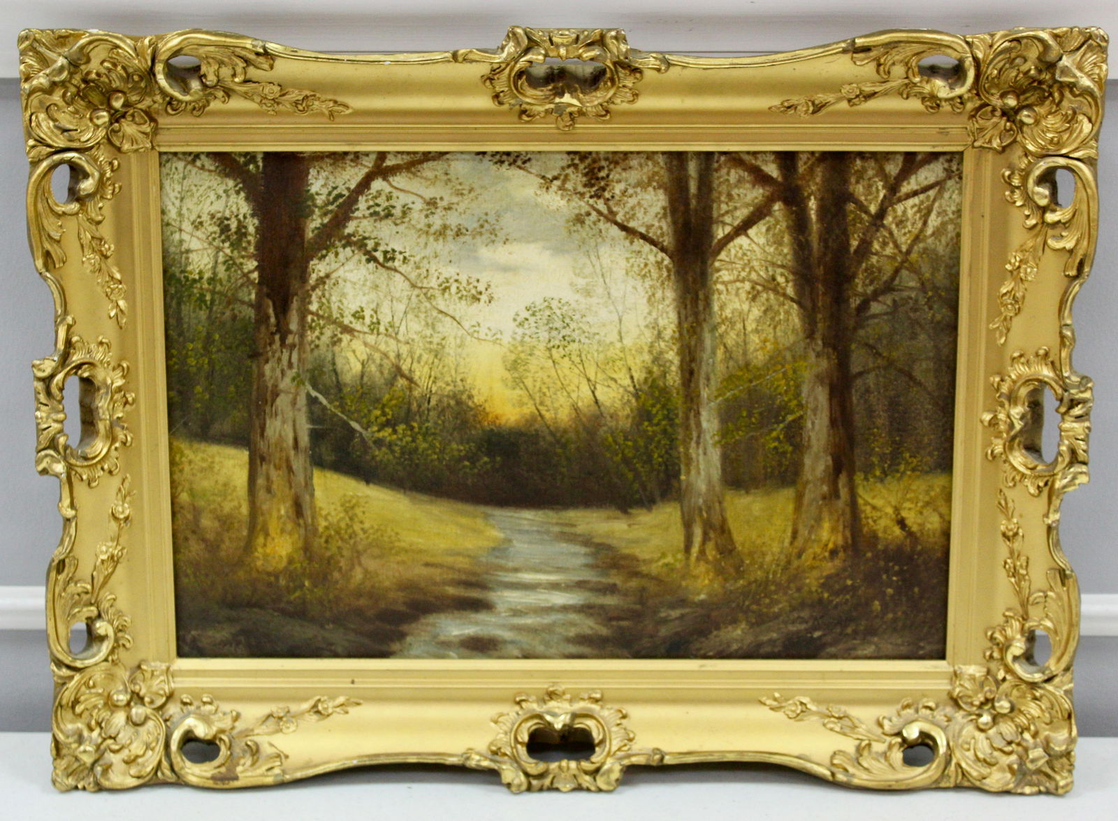 Knight painting: Aston Knight painting. O/CSight is 11.5" high x 17.5" wideFrame is 17" high x 22,.5" wide