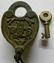 Pennsylvania Railroad Cast Back Brass Lock