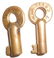 2 Brass Switch Keys: L&N IC - 2