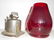 NYC Dietz #6 Bellbottom Lantern Red Cast Globe - 4