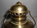 Adams & Westlake Brass Lantern Amber/Clear Globe - 3