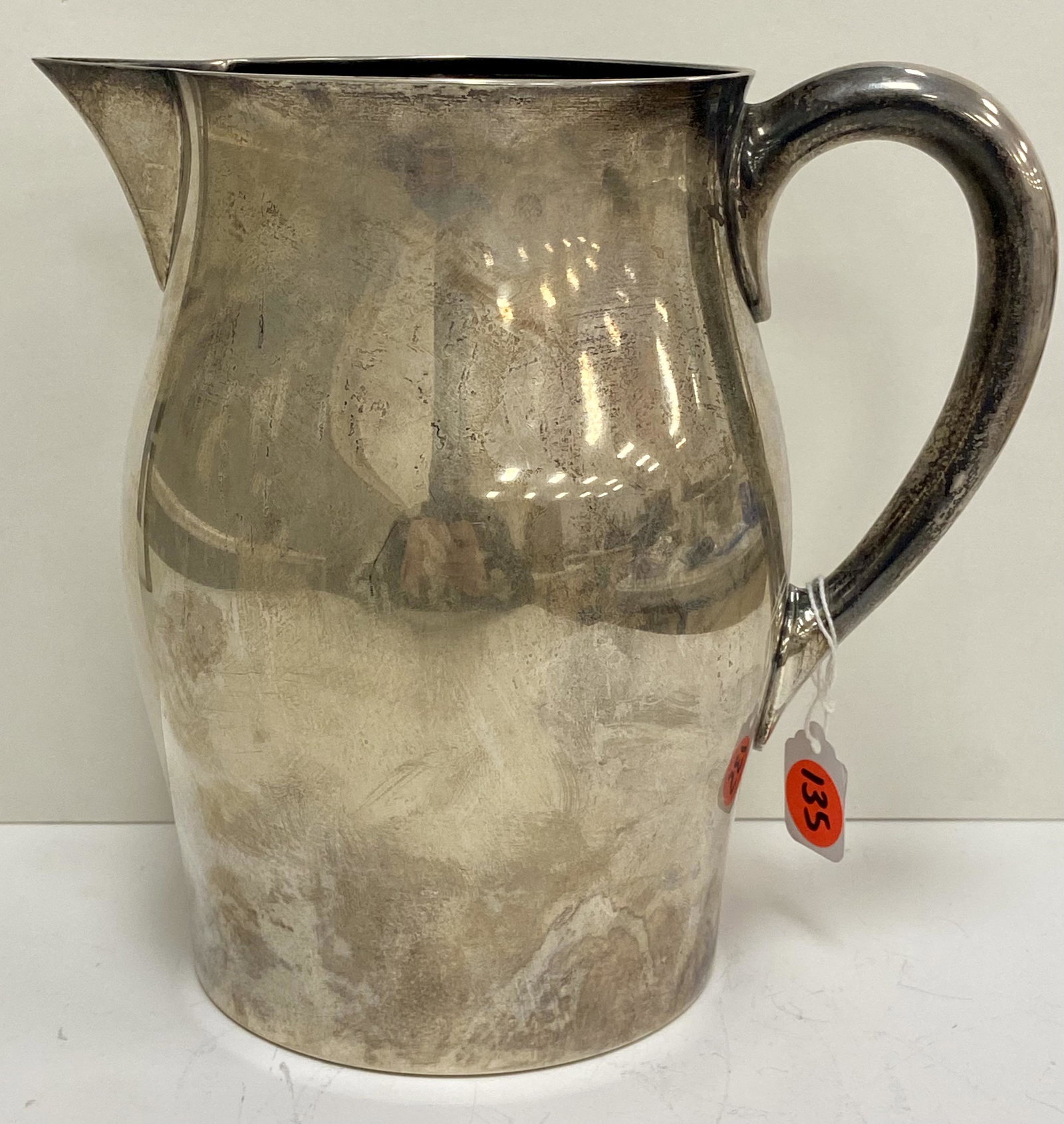 Sterling Silver Pitcher: Sterling Silver Reed and Barton, Reproduction Paul Revere Pitcher, (7.5"h, apx 712g )