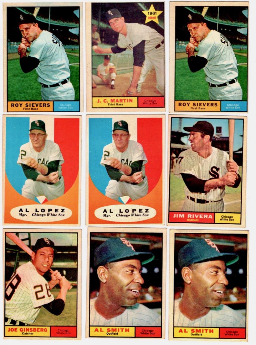 22 1961 Topps Baseball, Chicago White Sox (1 of 3)