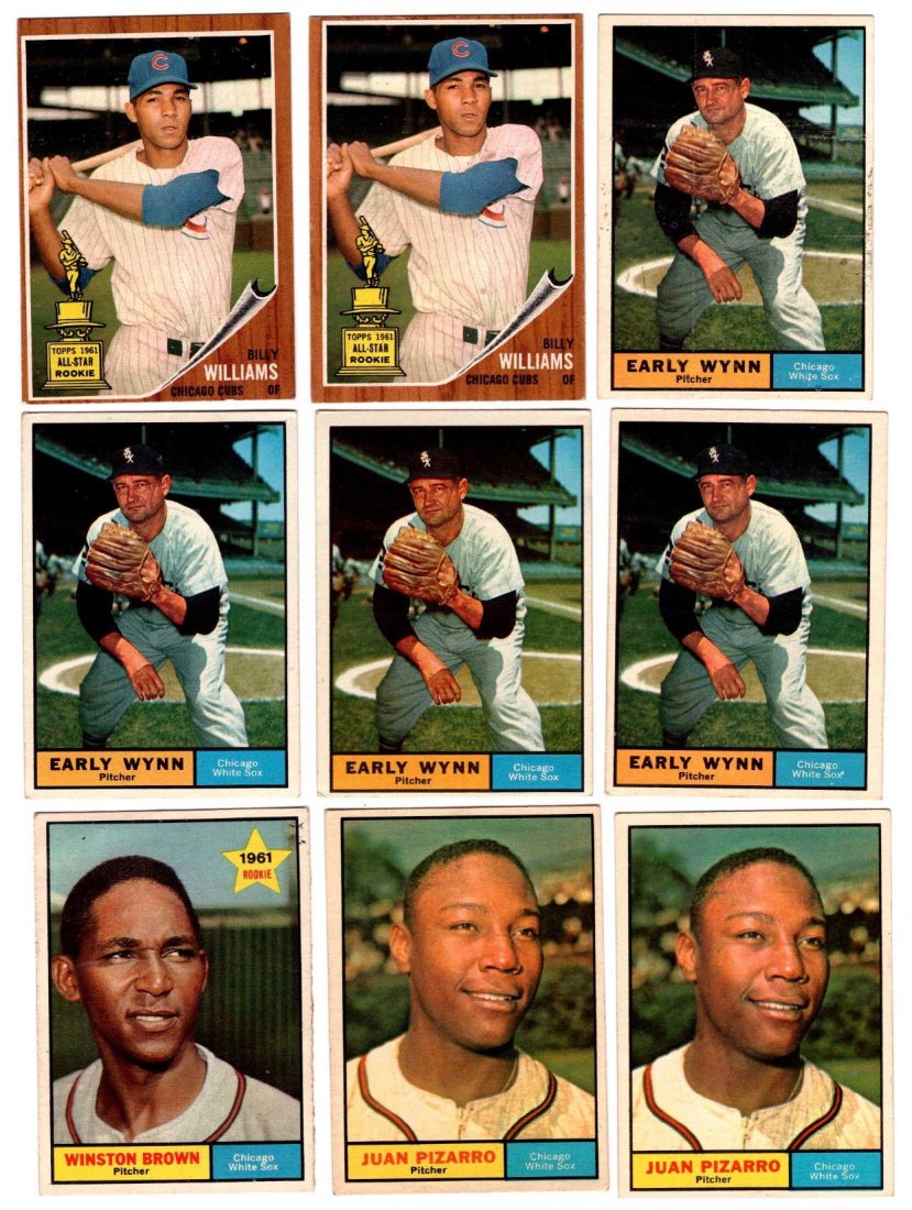 16 1961 & 1962 Topps Baseball, Chicago White Sox (1 of 2)
