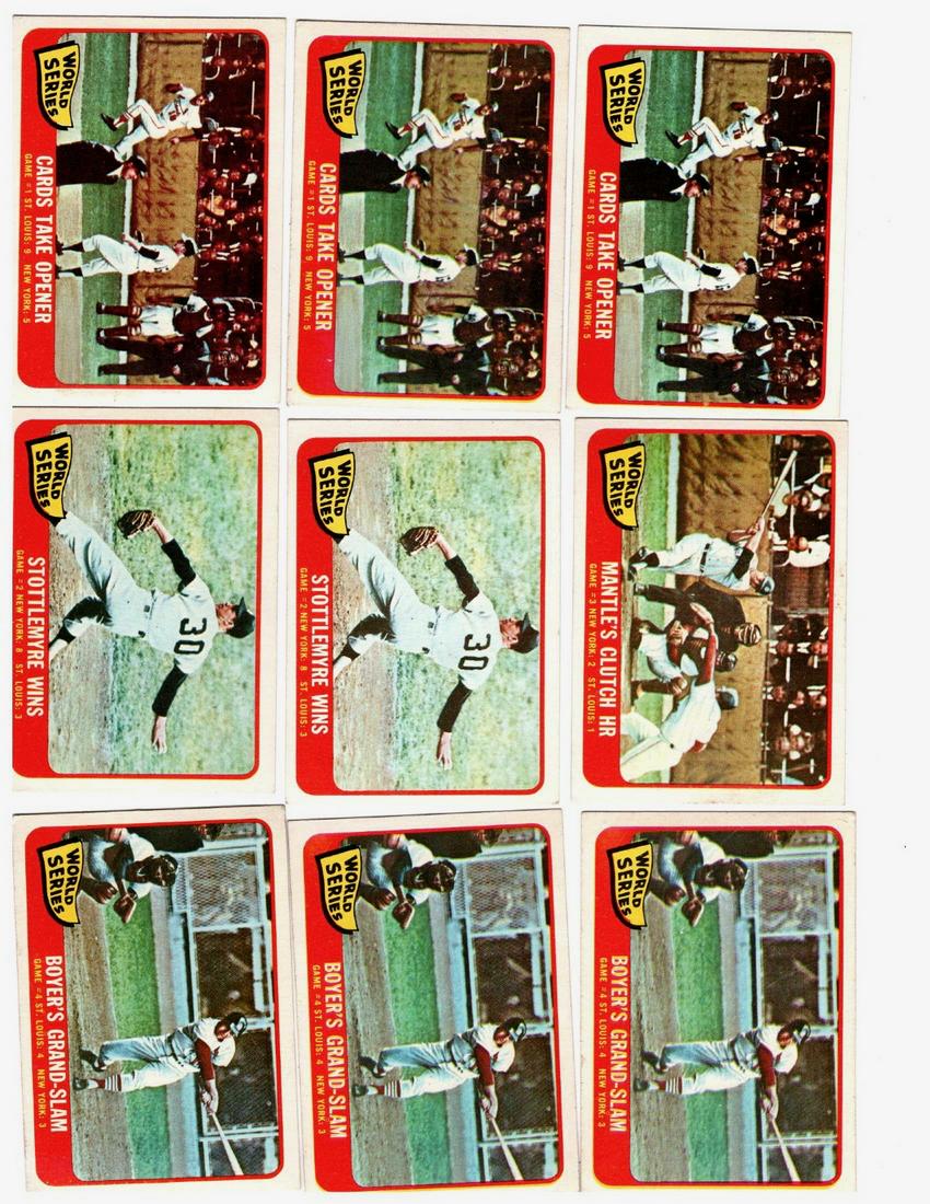 33 1964 Topps World Series, Mickey Mantle etc (1 of 4)