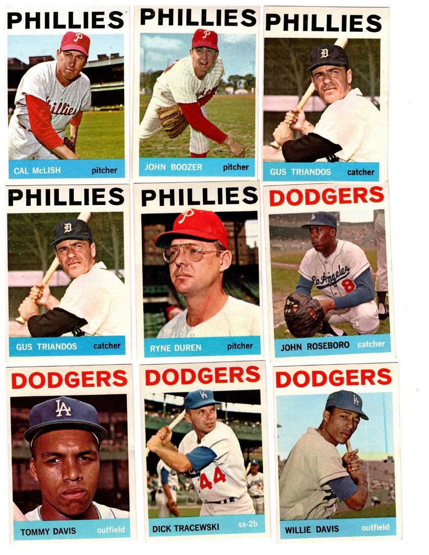 16 1964 Topps Baseball cards (1 of 2)