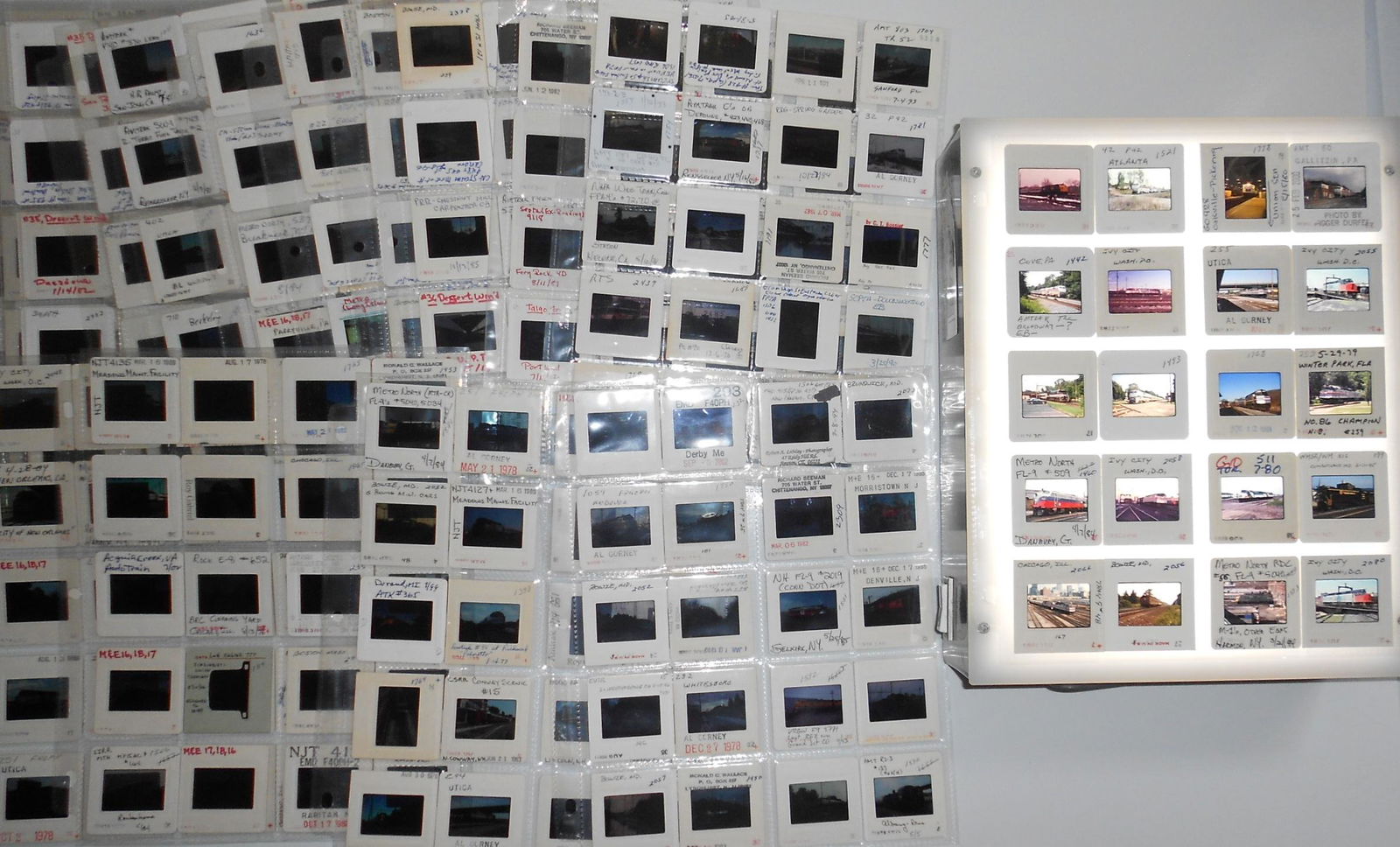 340 Passenger Train Railroad color slides (1 of 4)