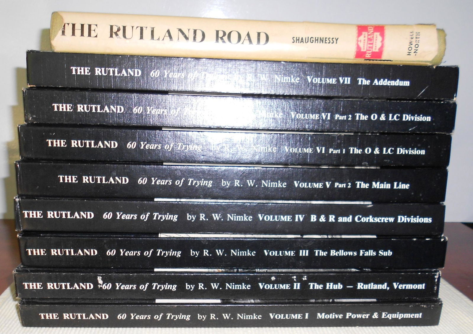 Rutland Railroad Books - Nimke Partial Set (1 of 2)