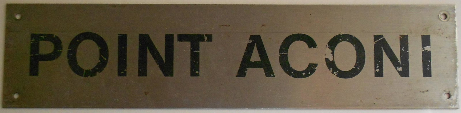 Point Aconi - CNR Passenger Car Name Plate (1 of 2)