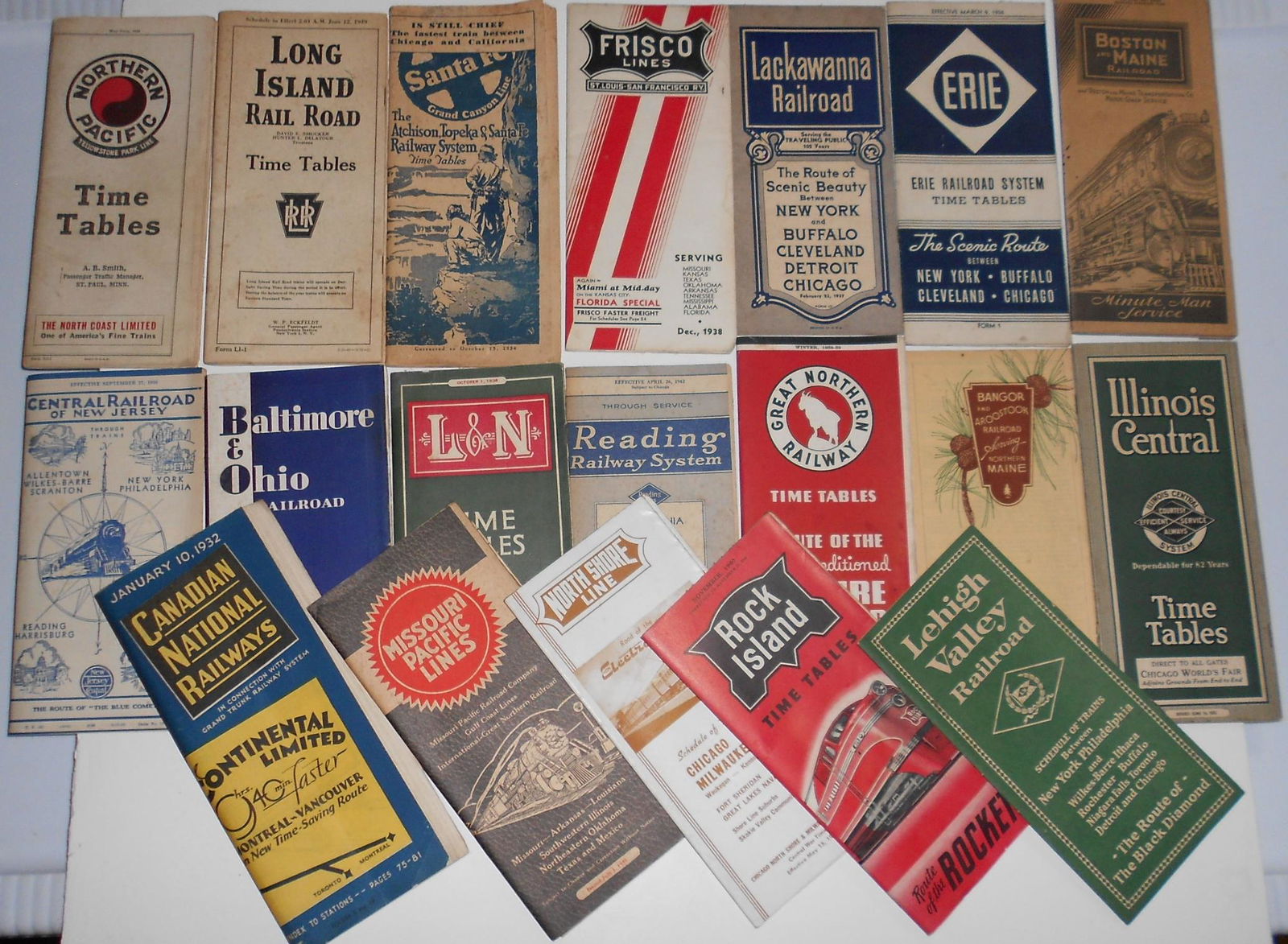 20 Railway Public Timetables 1930s-1940s (1 of 1)