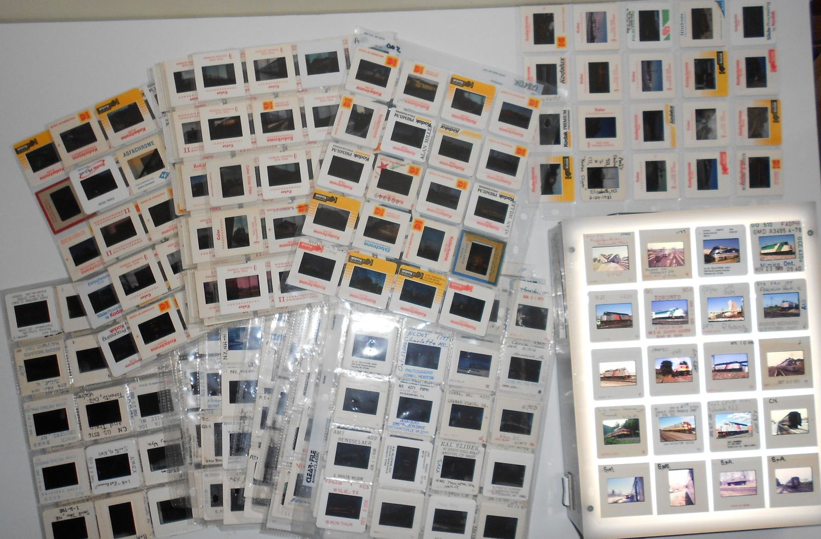 620 Commuter & Passenger Train Railroad color slides (1 of 4)