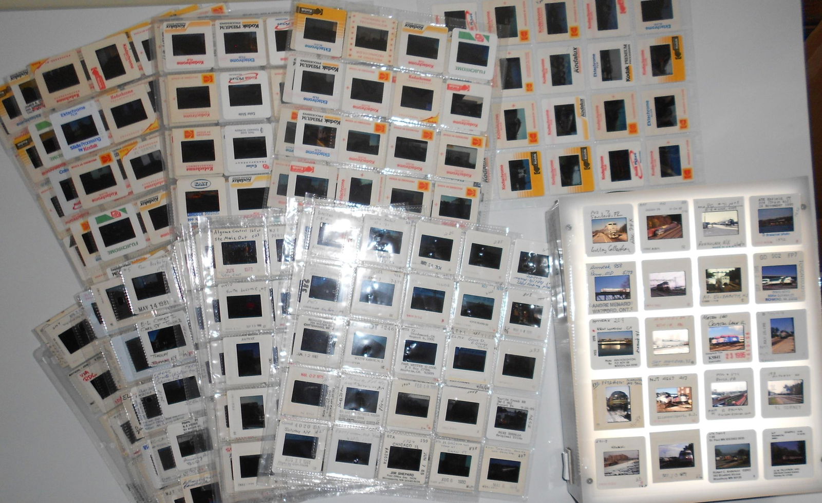 500 Commuter & Passenger Train Railroad color slides (1 of 4)