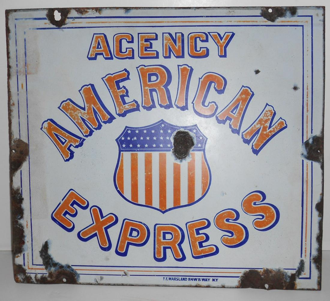 American Express Co Porcelain Sign by Marsland (1 of 4)